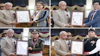 Arunachal: Governor Confers State Awards at Lok Bhavan Ceremony