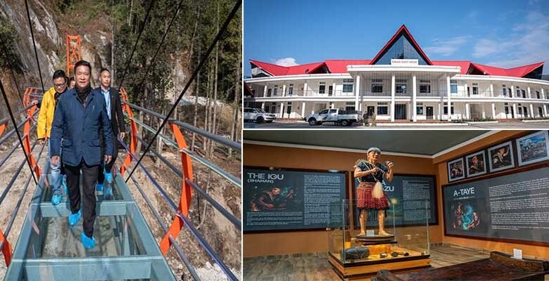 Arunachal: Khandu inaugurates Sky Walk, Roller Coaster Near Matu Waterfall