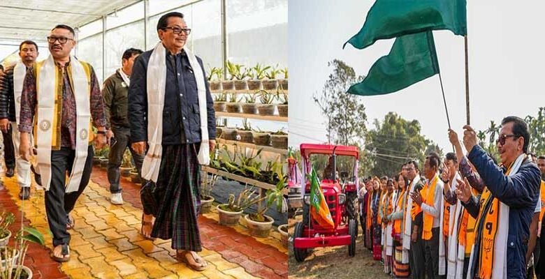 Arunachal: Chowna Mein Attends Chaupal, Flags Off Tractor Rally