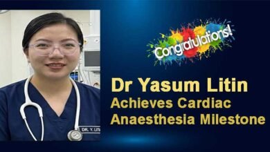 Arunachal’s Dr Yasum Litin Achieves Cardiac Anaesthesia Milestone