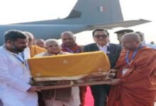Holy Buddha Relics Return to India After Ceremony