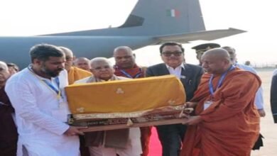 Holy Buddha Relics Return to India After Ceremony