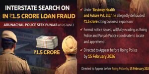 Roing Police launched Inter-State Search in Rs1.5 Crore Loan Fraud