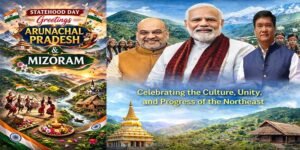 Leaders Extend Statehood Day Wishes to Arunachal, Mizoram