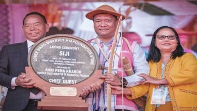 Arunachal CM Lays Foundation of Lower Siang HQ at Siji