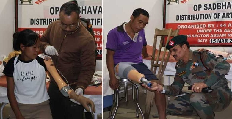 Assam Rifles Distributes Artificial Limbs in Khonsa