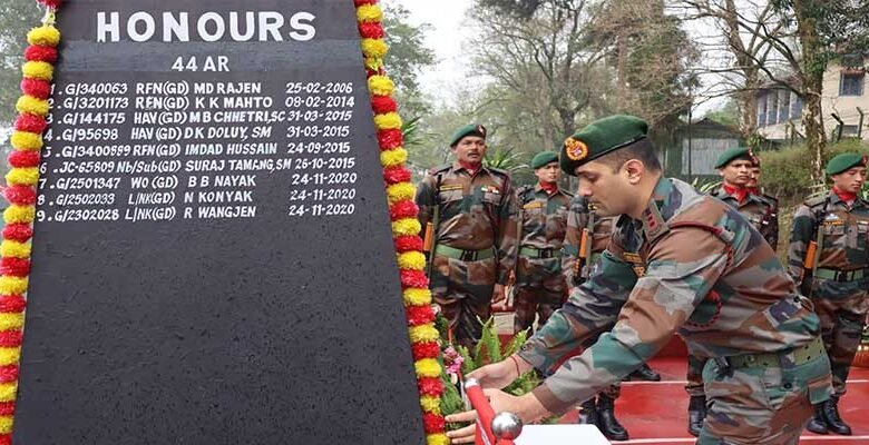 Assam Rifles Honours Fallen Soldiers in Khonsa