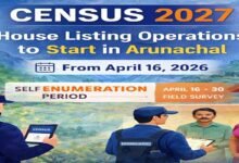 Census 2027 House Listing to Begin in Arunachal