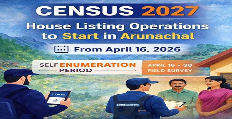 Census 2027 House Listing to Begin in Arunachal