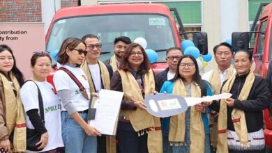 Arunachal: DC Oli Perme Flags Off Garbage Trucks in Ziro