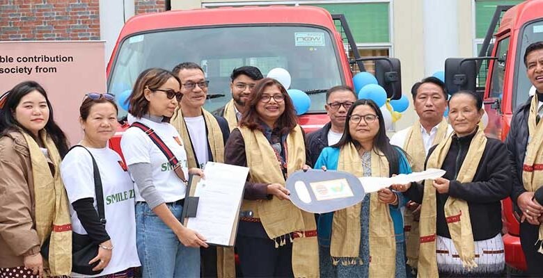 Arunachal: DC Oli Perme Flags Off Garbage Trucks in Ziro