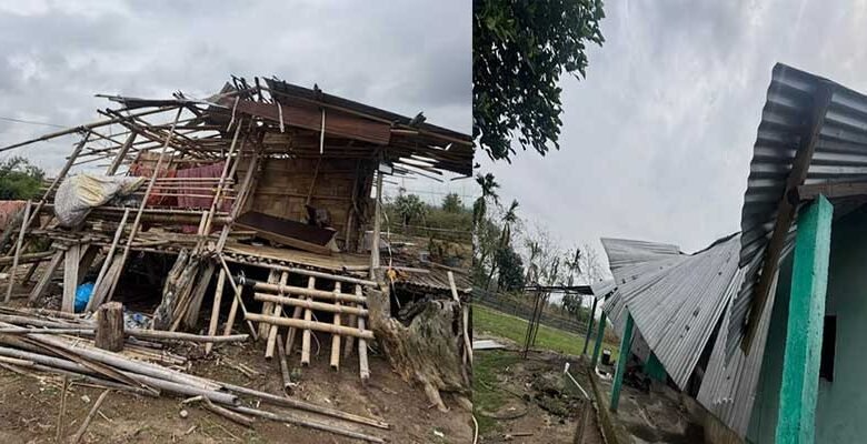 Arunachal: Hailstorm Damages Homes in Banderdewa