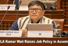 Arunachal: MLA Kumar Waii Raises Job Policy in Assembly