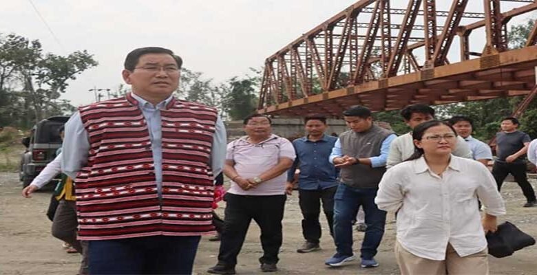 Arunachal: Mohesh Chai Reviews Paya Bridge Progress