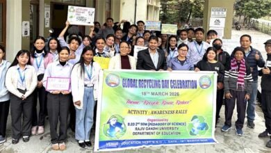 Arunachal: RGU Holds Recycling Awareness Campaign on Campus