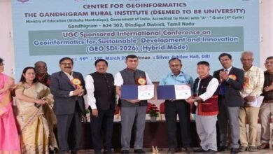 Saint Claret College Ziro signed an MoU with Gandhigram Rural Institute to promote collaboration in geoinformatics, GIS, environmental studies and research.