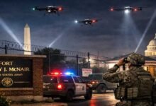 Unidentified Drones Fly Over US Military Base