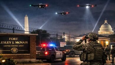 Unidentified Drones Fly Over US Military Base