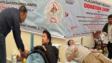 Arunacha: Blood Donation Camp Held at APU Pasighat