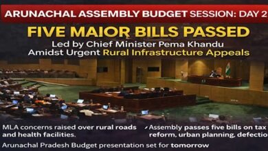 Arunachal Assembly Passes Five Key Reform Bills