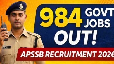 APSSB Announces 984 Vacancies for Uniformed Services in Arunachal Pradesh