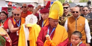 Holy Buddha Relics Arrive in Leh Amid Fervour