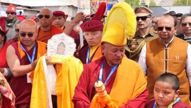 Holy Buddha Relics Arrive in Leh Amid Fervour