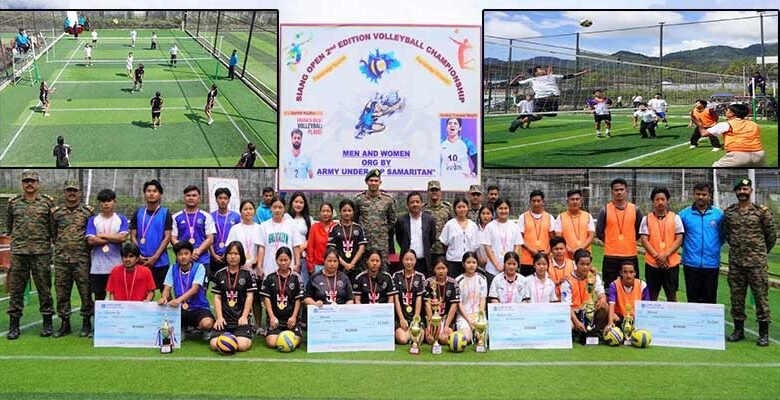 Indian Army Hosts Siang Volleyball Tournament