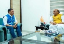 Arunachal: Khandu Meets Rajnath, Seeks Infra Boost