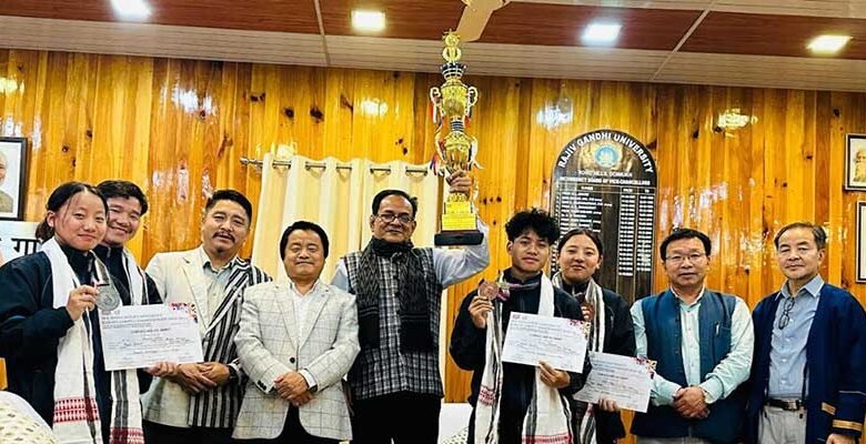 Arunachal: RGU Felicitates Medal Winners in Karate Championships