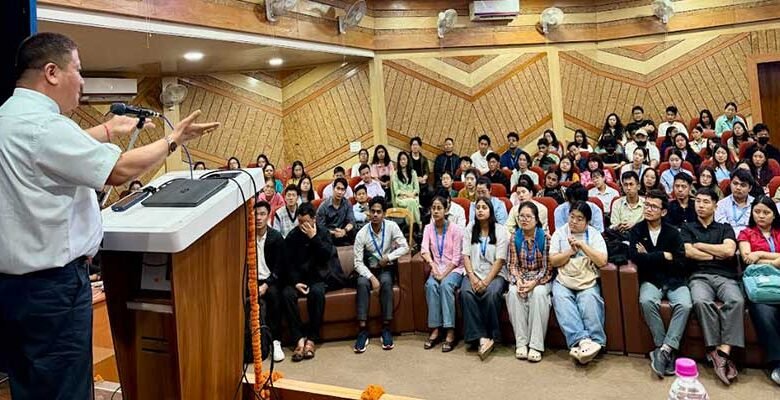 Arunachal: Robin Hibu Inspires Students at RGU Event
