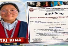 Arunachal: Tawang Student Shines in National Biology Examination