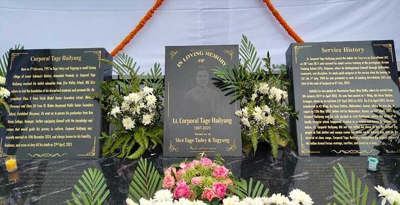 Arunachal: Ziro Valley Pays Tribute to Corporal Tage Hailyang