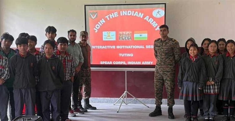 Arunachal: Army Motivates Students in Tuting School Session