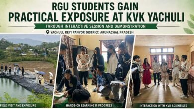 Arunachal: RGU Students Visit KVK Yachuli for Training
