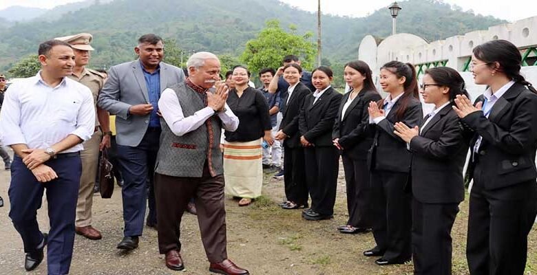 Arunachal: Governor KT Parnaik Visits Jarbom Gamlin Government Law College in Jote
