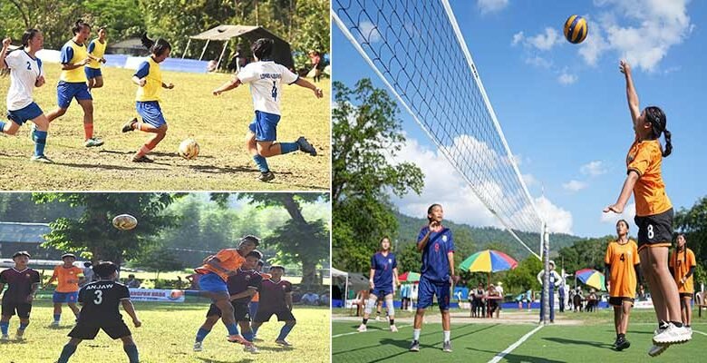Hangpan Dada Memorial Trophy Witnesses Thrilling Football and Volleyball Matches on Day 4