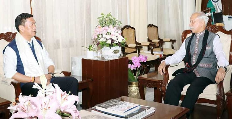 Arunachal: Khandu Meets Governor, Reviews Projects, Monsoon Readiness