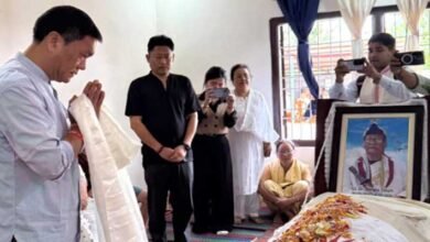 Arunachal: Pema Khandu Pays Last Respects to Indigenous Leader Dr. Bengia Tolum