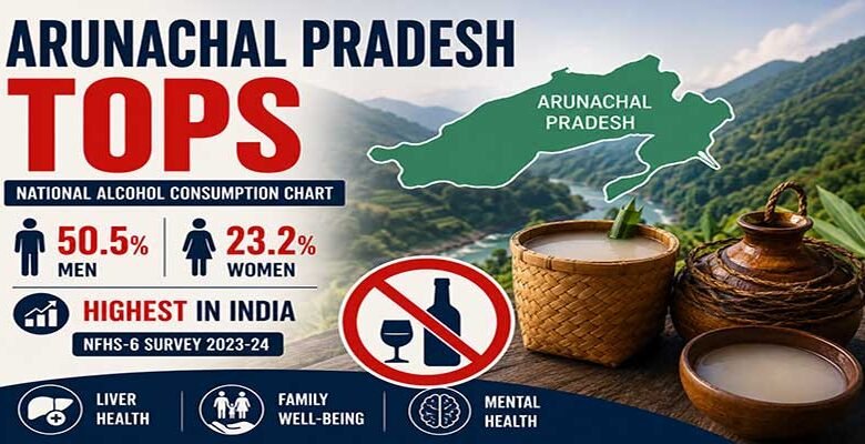 Arunachal Pradesh Records Highest Alcohol Consumption in India: NFHS-6