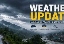 Arunachal Pradesh Likely to Witness Intense Rain and Gusty Winds This Week