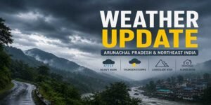 Arunachal Pradesh Likely to Witness Intense Rain and Gusty Winds This Week