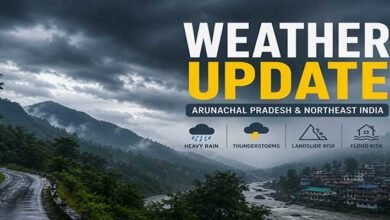 Arunachal Pradesh Likely to Witness Intense Rain and Gusty Winds This Week