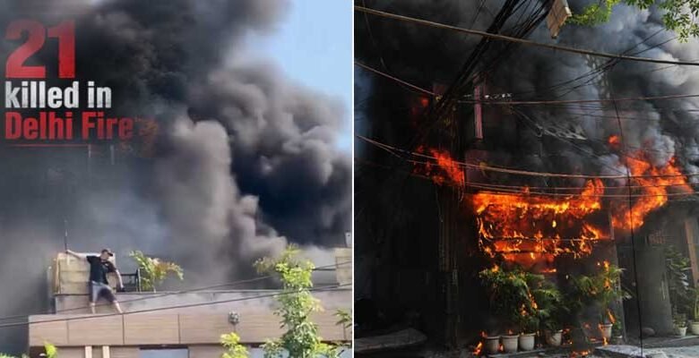 21 Killed in Massive Fire at Hotel-Restaurant Building in South Delhi's Malviya Nagar