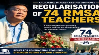 Arunachal Cabinet Approves Regularisation of 74 RMSA Teachers