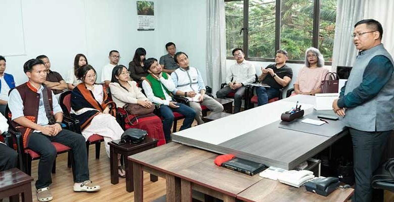 APU Mass Communication Students Meet Mizoram IPR Minister During Aizawl Media Tour