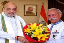 Arunachal Governor KT Parnaik Meets Amit Shah, Discusses Border Security and Drug Trafficking