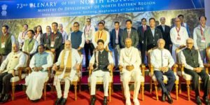 Governor Parnaik Highlights Arunachal’s Development Journey at NEC, Discusses Connectivity with Eastern Air Command