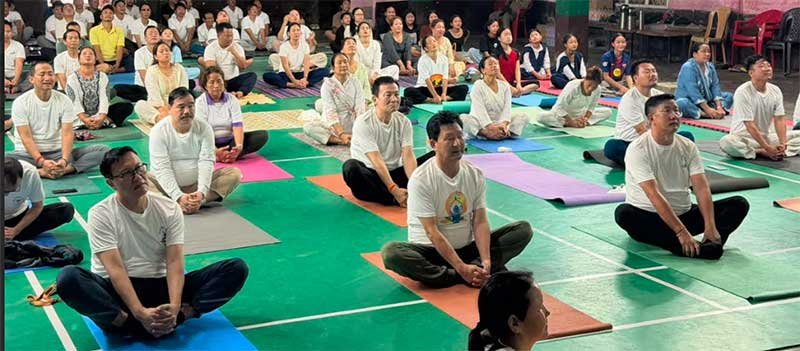 International Day of Yoga Celebrated Across Arunachal Pradesh with Widespread Participation