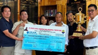 Kurung Kumey Boys Volleyball Team Wins 9th State-Level Hangpan Dada Memorial Trophy